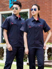 夏季純棉工作服長(zhǎng)短袖同款時(shí)尚工作服